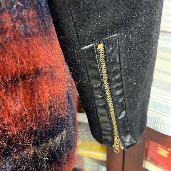 ELEVENSES Anthropologie Berwick Wool Blend Swing Coat Size Medium - Picture 9 of 10